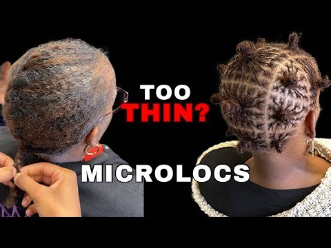 How I Started Microlocs on Thin Hair After She Was Told No Sisterlocks