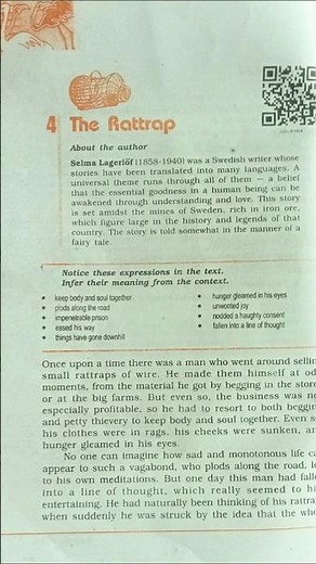 Class 12 English Chapter 4l The Rattrap Full Chapter Explanation, Summary & Questions Answer 2024-25