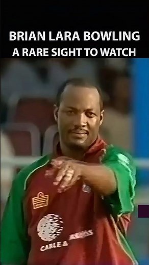Brian Lara bowling, Rare Video - Analysis #cricketmoments #cricket #short #shorts