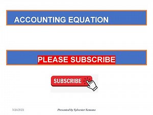 Accounting Equation - Perpetual Inventory System