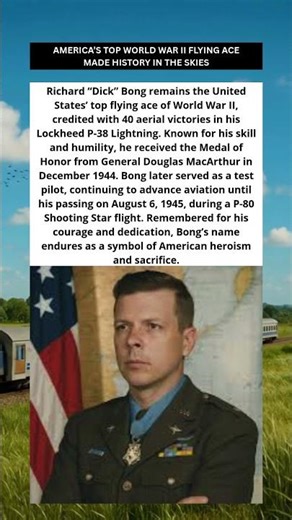 AMERICA’S TOP FLYING ACE OF WORLD WAR II ✈️🇺🇸