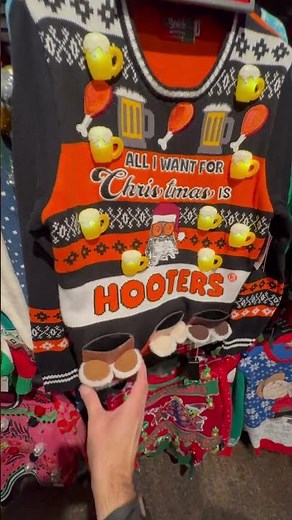 Ugly Hooters Christmas Sweater - Festive Fail or Holiday Hilariousness? 🎄😂