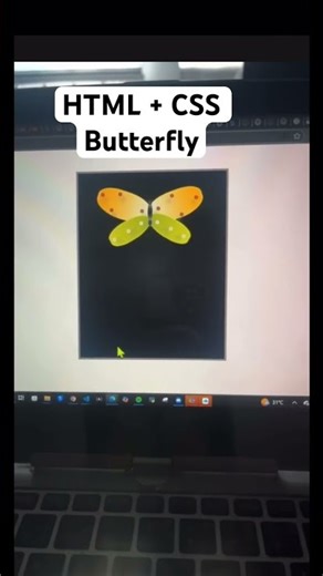 day 38: I built a Butterfly with ONLY CSS. I make it fly?