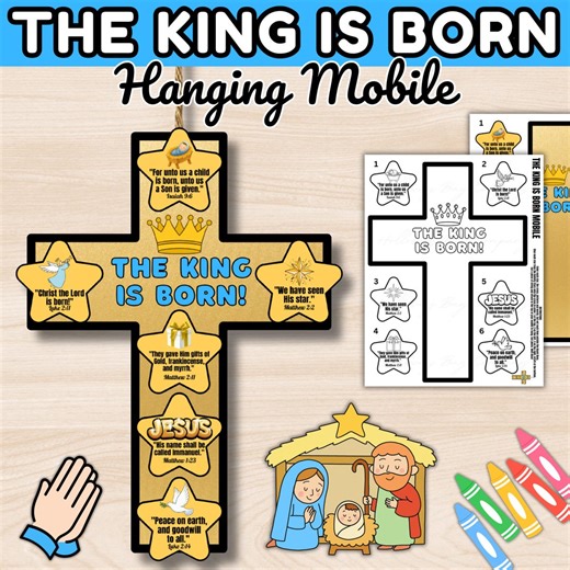 Christmas Bible Crafts, Sunday School Lesson, Nativity Story Jesus Christian Advent Activity, Homeschool Religious Bible Printable for Kids - Etsy
