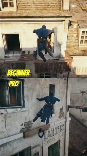 Beginner vs Pro Parkour in AC Unity