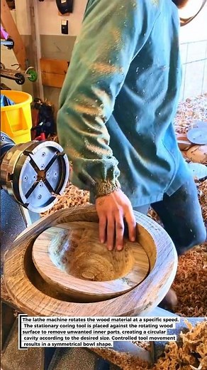 Wooden Bowl Coring Process – Perfect Circular Shape!