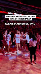 These are some solid pregame handshakes 😂🔥 #Huskers #NCAAWBB #nebraska | Hail Varsity