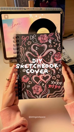 The best part of a blank sketchbook cover?✍ YOU CAN DIY IT!  Sketchbook used: String & Space 200gsm A5 sketchbook  . . . #sketchbook #sketchbookdrawing #sketchbookideas #artideas #drawing #artreels #markerart #gouacheart #artprocess #sketchdaily #sketchbookart #diy #howto | String & Space | Facebook