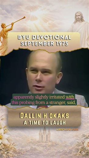 A Time to Laugh 😂 | Dallin H. Oaks Goes Undercover at BYU (1975) #LDS