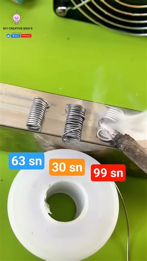 63n Vs 30n Solder Difference #electronics #instagram #soldering #asmr | DIY Creative Idea's