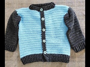 Kids' Cardigan Tutorial / How to Crochet a Jacket / Crochet Cardigan