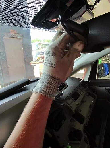 How to remove rear view mirror from 2014 2015 2016 2017 Honda Odyssey