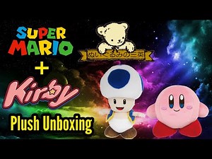 Super Mario Sanei All-Star Collection Blue Toad And Kirby Plush Unboxing!