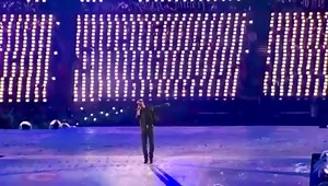 George Michael owns the stage as he performs at the London 2012 Olympic Closing Ceremony Wearing a pair of jeans, a leather jacket and a large skull buckle belt, the Wham star accompanied his vocals with non-stop dance moves. He completed his look with a pair of dark sunglasses as he covered the entirety of the stage and took in the crowd 💜🎶💜🎶💜🎶 | George Michael The Legend & our Idol - GM Fans