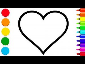 How To Draw a Cute Rainbow Heart | Easy Step by Step Tutorial