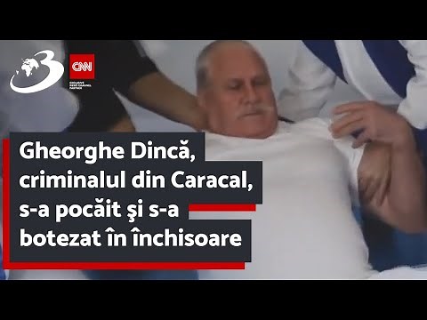 Gheorghe Dincă, criminalul din Caracal, s-a pocăit şi s-a botezat în închisoare
