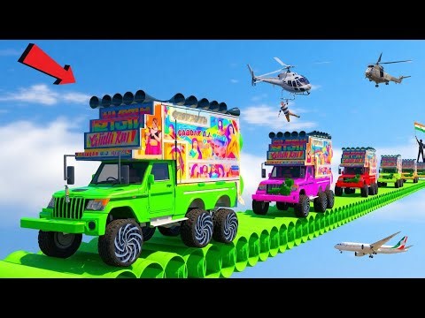 World's Highest 😲 दुनिया का सबसे ऊंचा !! Super Mega Ramp 😱😱 Challenge !! Indian 11 Top DJ !! GTA-5