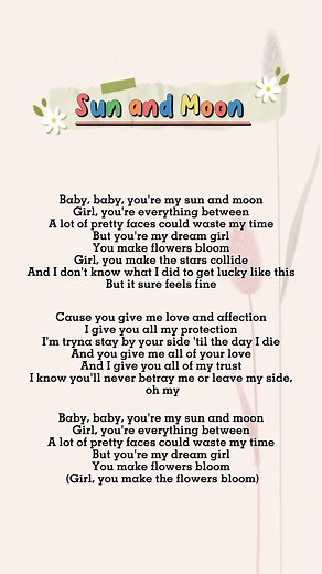 Sun and Moon Lyrics Video by Anees