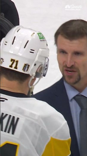Flyers and Penguins handshake line after Flyers' OT win in Game 6 of NHL playoffs