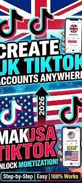 How to make a UK & USA TikTok account step-by-step
