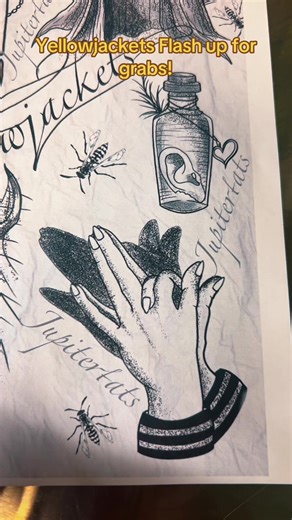 Anyone want Jackie’s ear (gently nibbled) in a jar? Or their little shadow animals? #yellowjackets #shaunashipman #jackieandshauna #yellowjacketstattoo #lottiematthews