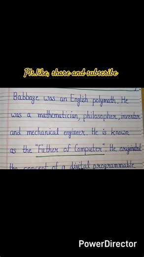 Lines on Charles Babbage l short note on Charles Babbage l Charles Babbage #arintelligentkids