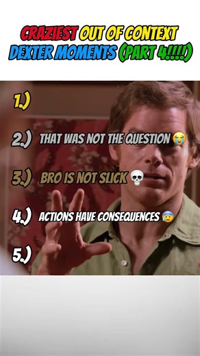 Ranking the CRAZIEST Out of Context DEXTER MOMENTS (PART 4!!!!)