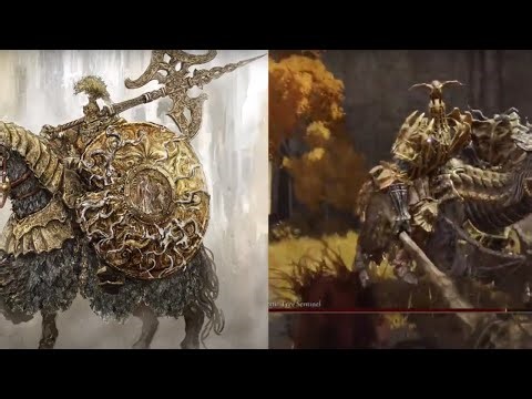 Elden Ring All Enemies Artbook VS In Game Showcase - Alle Gegner und Demigods