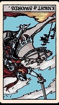 Knight of Swords Reversed Tarot Meaning | Elliot Oracle