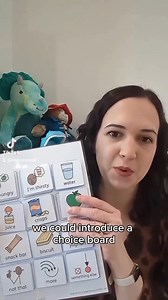 📷: @myjourneyslt Hand leading is an amazing form of communication and should always be interpreted as such. To extend this we could introduce a choice board. Choice boards alone are not a form of robust AAC, but they can be part of a robust AAC system (emg combined with @makaton_sign aided language boards or speech generating devices such as @tobii_dynavox and @thinksmartbox) We use @widgitsoftware to create all of our paper based resources. #speechandlanguage #SpeechTherapy #SpeechTherapist #n