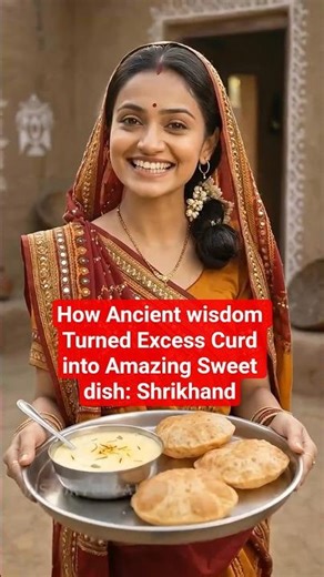 How Ancient Wisdom Turned Excess Curd into a Sweet Dish: Shrikhand #shorts #foodhistory #foodshorts
