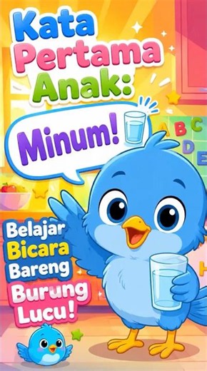 Kata Pertama Anak: Minum! 🥤 Belajar Bicara Bareng