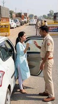 DM ने सडक पर दरोगा को रंगे हाथों पकडा! 😱 #shorts #viral #shortsfeed #ips