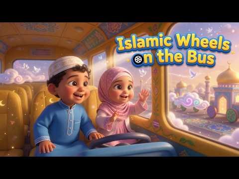 Wheels on the Bus (Islamic Version) 🚌 Learn Bismillah & Dhikr with Noor Kids Tunes