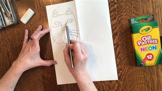 Ready for a fun and easy Remote Day art activity with Mrs. Harris? 🎨 Here is a lesson your student can easily complete at home with paper, pencil, and anything you have at home to add color (colored pencils, crayons, markers, etc.) 🫟 | Davenport A Elementary School