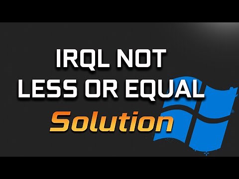 Windows 10 Driver IRQL NOT LESS OR EQUAL