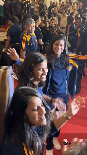 The Indian Women’s Team celebrates their historic World Cup win with pure joy and unbeatable energy — queens in every sense! 👑✨ ---#WorldChampions #TeamIndia #WomenInBlue #VictoryDance #IndianQueens #ProudMoment India Women World Cup, Indian women cricket team, victory dance, champions celebration, India win 2025, women in sports --- | BollyDhoom