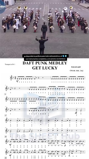 Daft Punk Medley Get Lucky for Marching Band