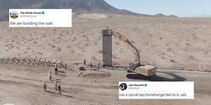 This video of Trump's border wall has inspired a lot of jokes