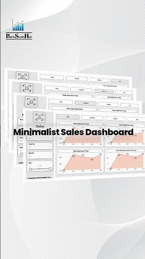 Minimalist Sales Dashboard (Ready-To-Use Power BI Template)