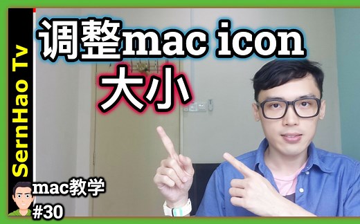 mac 教学-30：如何调整icon/图标/缩图的大小？苹果电脑 &macOS & MacBook Pro-新手-使用-技巧-入门-教学| SernHao Tv