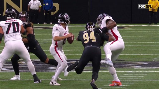 Cam Jordan delivers strip-sack vs. Kirk Cousins | Saints-Falcons Highlights | 2025 NFL Week 12