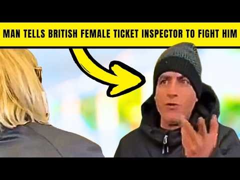 Man DEMANDS To FIGHT MIDDLE AGED British WOMAN