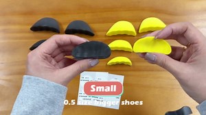 JL-Group Shoe Fillers, Toe Filler Inserts for Loose Shoes, Toe Cushion Insoles to Make Big Shoes Fits, Adjust Shoe Size Comfort (M | for 1/2-1 Size Bigger, Yellow)