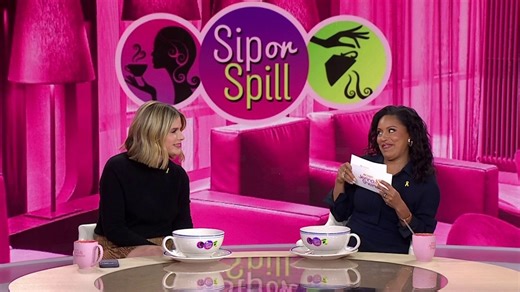 Jenna Bush Hager and Sheinelle Jones play sip or spill game