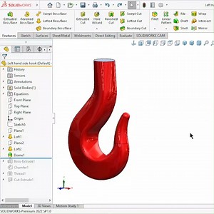 Hook design with perfect constrain sketch in solidworks . . #solidworkstutorial #SolidWorks #CAD #followformore #fbpost #IndianDesigners #malviyacadsolution | Malviya CAD Solution