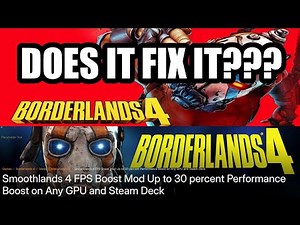 THE BEST Borderlands 4 performance mod right now??? (PC ONLY) Smoothlands 4 install guide