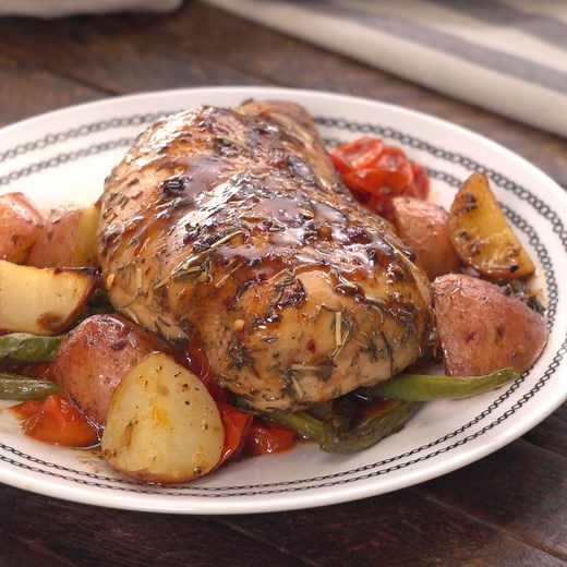 2.3M views · 50K shares | Honey Balsamic Sheet Pan Chicken Get the...