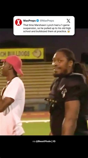 Marshawn Lynch is still a legend for this. 🫡
