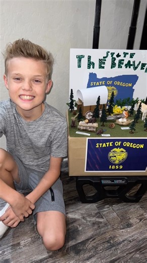 Ruth O'Rourke Ramsower | Stone’s 5th grade State Float project….done & delivered✔️ He chose #oregon #statefloat #stonefinley Very proud of his work!!!🤩♥️♥️♥️ | Instagram